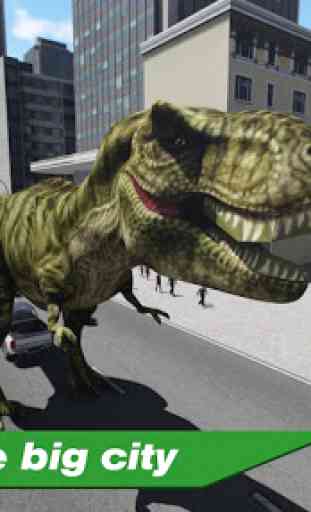 Simulator T-Rex in City 4