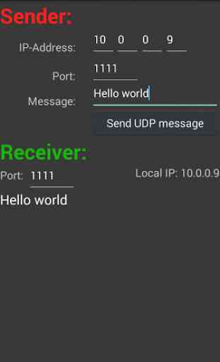 UDP RECEIVE and SEND 1