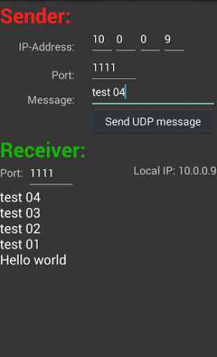 UDP RECEIVE and SEND 2