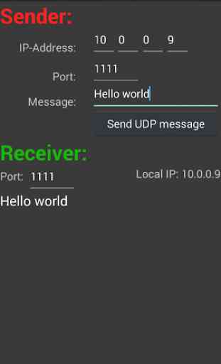 UDP RECEIVE and SEND 3