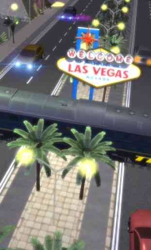 Vegas Railroad Car Traffic 3D 2