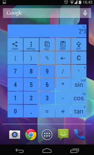 Widget Calculator multicolor 1