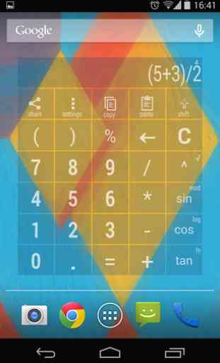 Widget Calculator multicolor 2