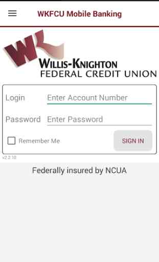 WKFCU Mobile Banking 1