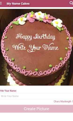 Write My Name Birthday Cakes 3