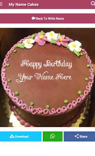 Write My Name Birthday Cakes 4