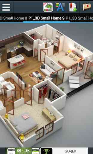 3D Small Home Plan Ideas 3