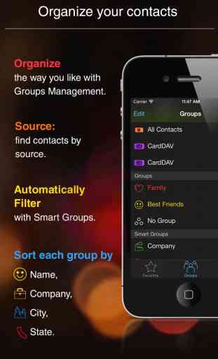 Tacts: Smart Contact Manager, Group Text & Email and Favorites 1