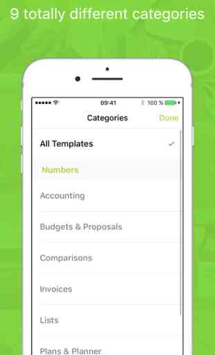 Templates for Numbers Professional 1