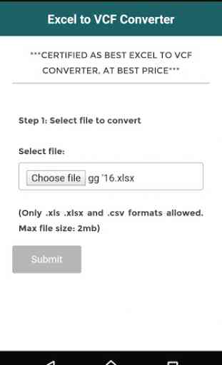 Excel to VCF Converter 3