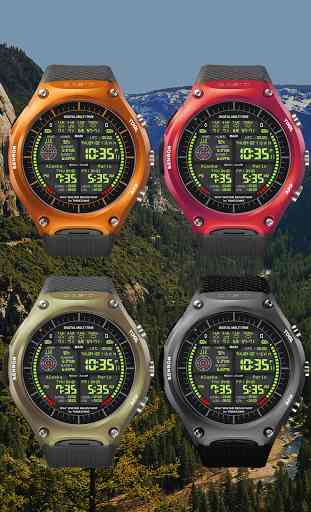 F08 3 x World Clock Watch Face 3