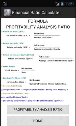 Financial Ratios Calculate 4