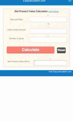 Net Present Value Calculator 2