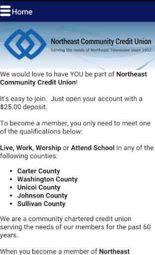 Northeast Community CU 1