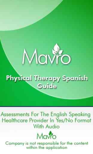Physical Therapy, Spanish 2