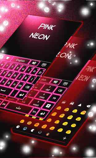 Pink Neon Keyboard Free 2