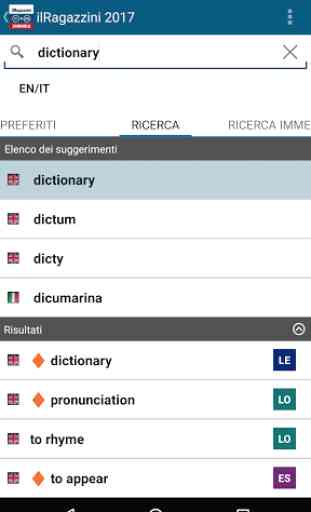 Ragazzini Italian Dictionary 3