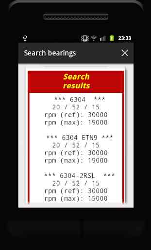 Search bearings Lite 3