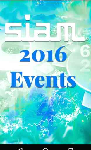 SIAM 2016 Conferences 1