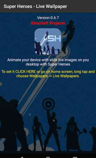 Super Heroes - Live Wallpaper 1