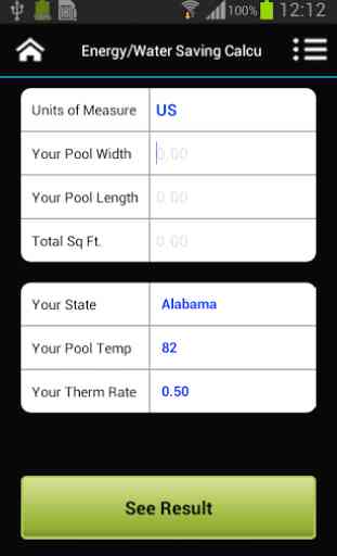 Swimming Pool Energy Calc 2