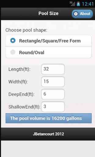 Swimming Pool Size 1