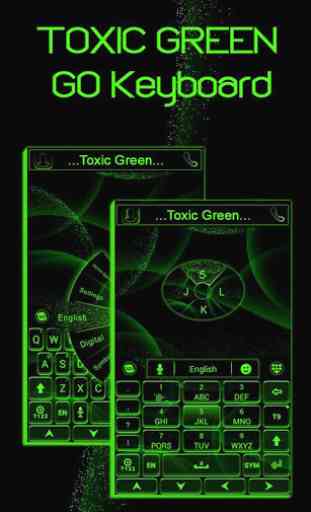 Toxic Green GO Keyboard Theme 1