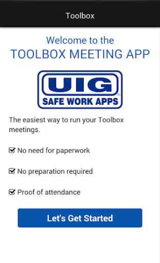 UIG Toolbox Meetings 1