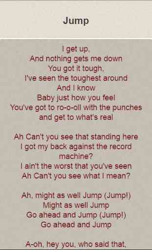 Van Halen Lyrics 3
