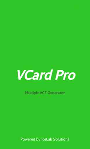 VCard Multiple VCF Generator 1
