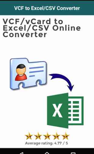 VCF to Excel/CSV Converter 2