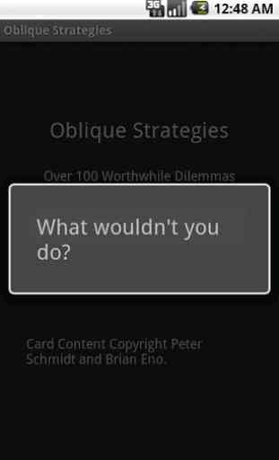 Deprecated-Oblique Strategies 2