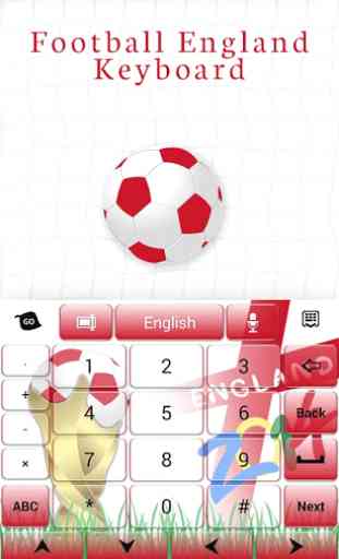 Football England Keyboard 2