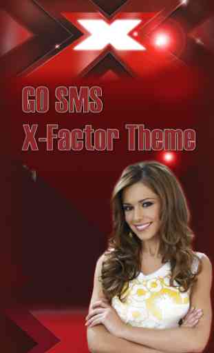 GO SMS PRO X Factor Theme 1