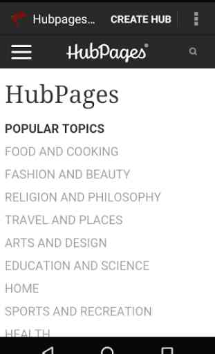 Hubpages App 1