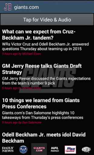 JD's New York Giants News 3
