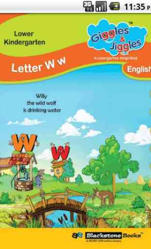 Letter W for LKG Kids Practice 1