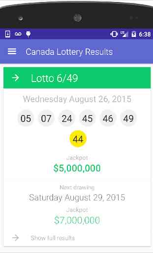 Lotto Results 2