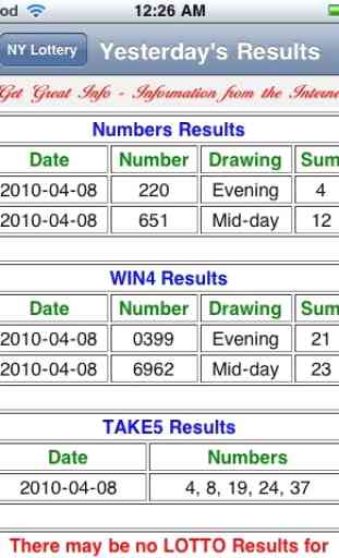 New York Lottery Lite Results 2