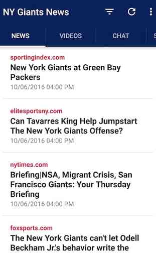 NY Football News: Giants News 1