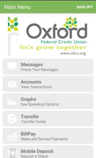 Oxford FCU Mobile Banking 2