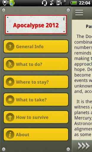 The Doomsday - how to survive? 1
