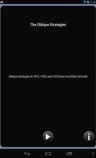 The Oblique Strategies 1