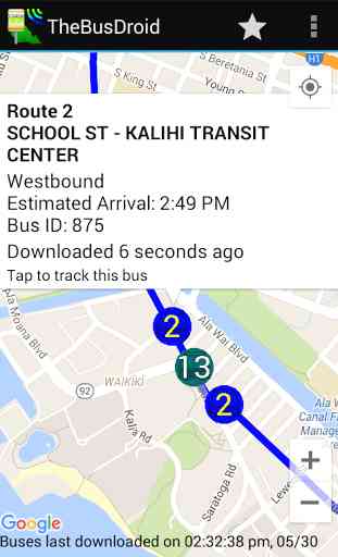 TheBusDroid - An Oahu Bus App 3