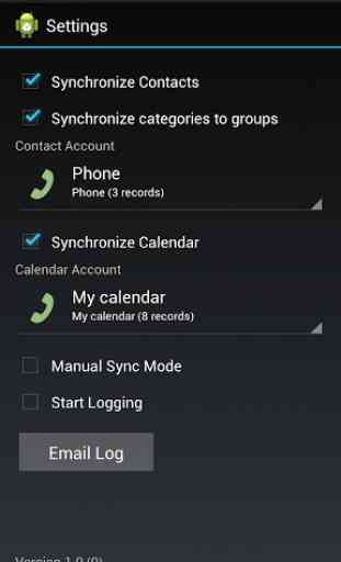 Android Sync App for Outlook 2