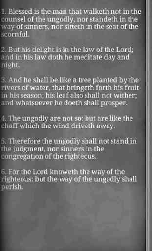 Bible - Psalms 4