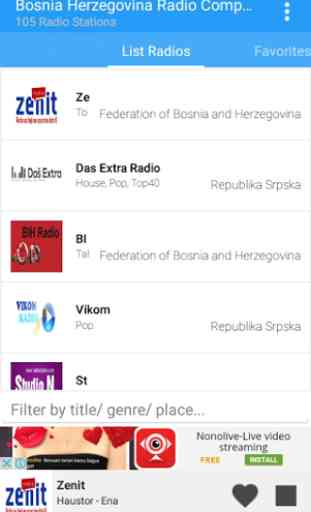 Bosnia and Herzegovina Radios 1