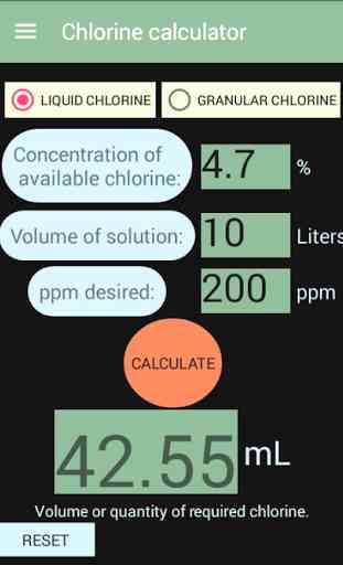 Chlorine Calculator 2