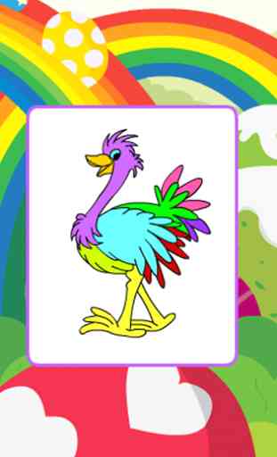 Coloring Game-Peppy Ostrich 2