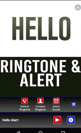 Hello Ringtone and Alert 2